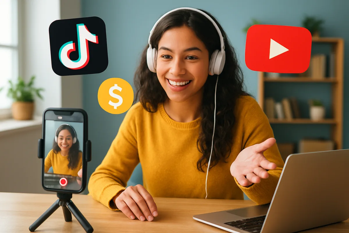 Guia Completo para Lucrar com Vídeos no TikTok e YouTube Sem Investir Muito